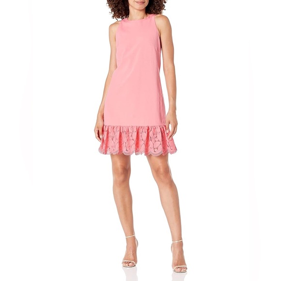 Trina Turk Women's Ruffle Hem Berry Dress - Picture 1 of 7